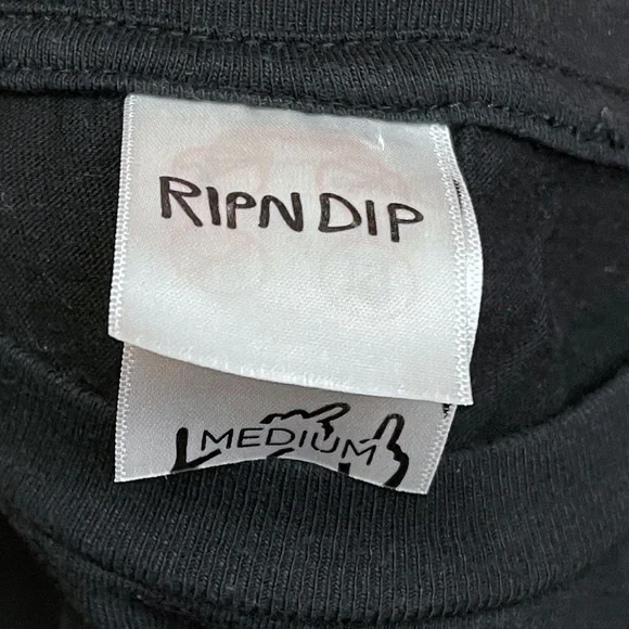 Ripndip Short Sleeve Skateboard Shirt Cat Medium Palm Tree - Picture 6 of 8